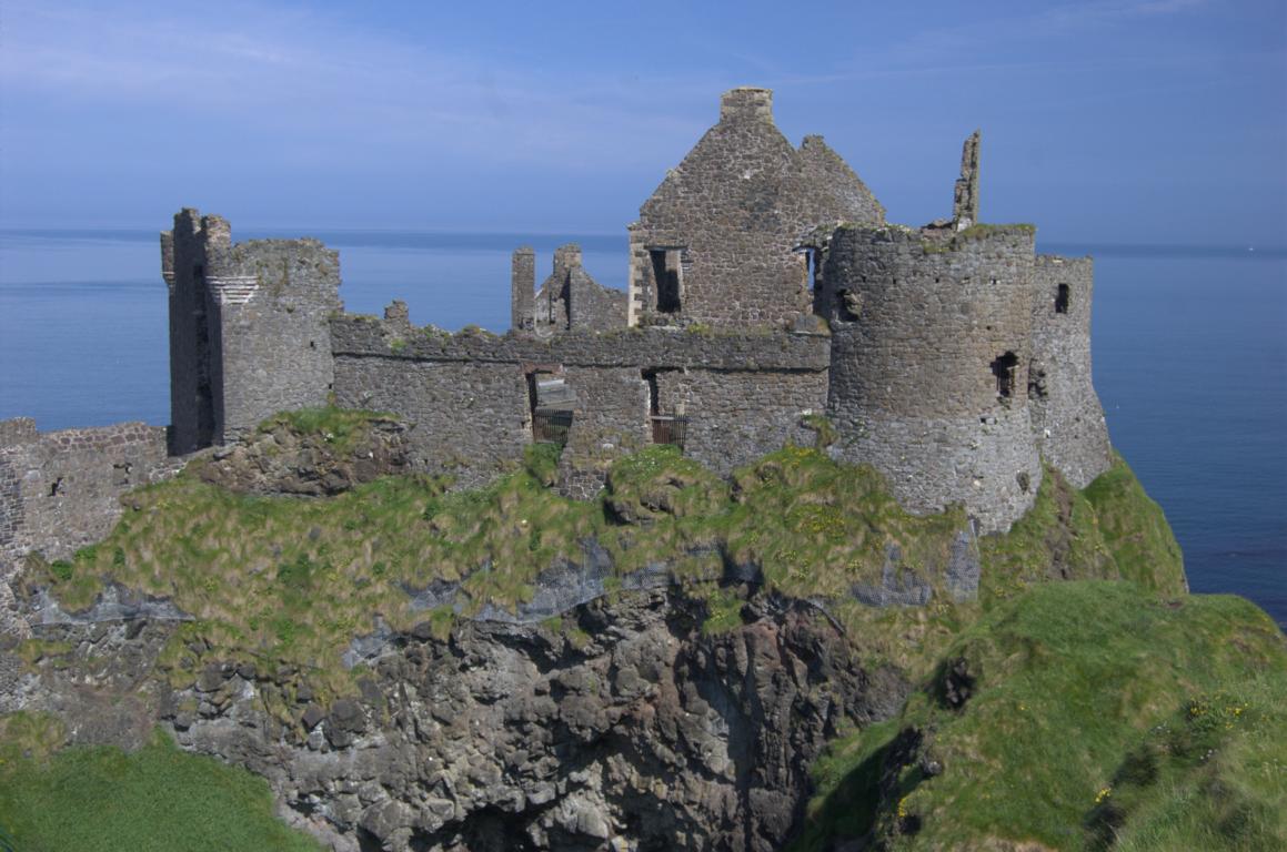 Die Ruine von Dunluce Castle Die Ruine von Dunluce Castle
