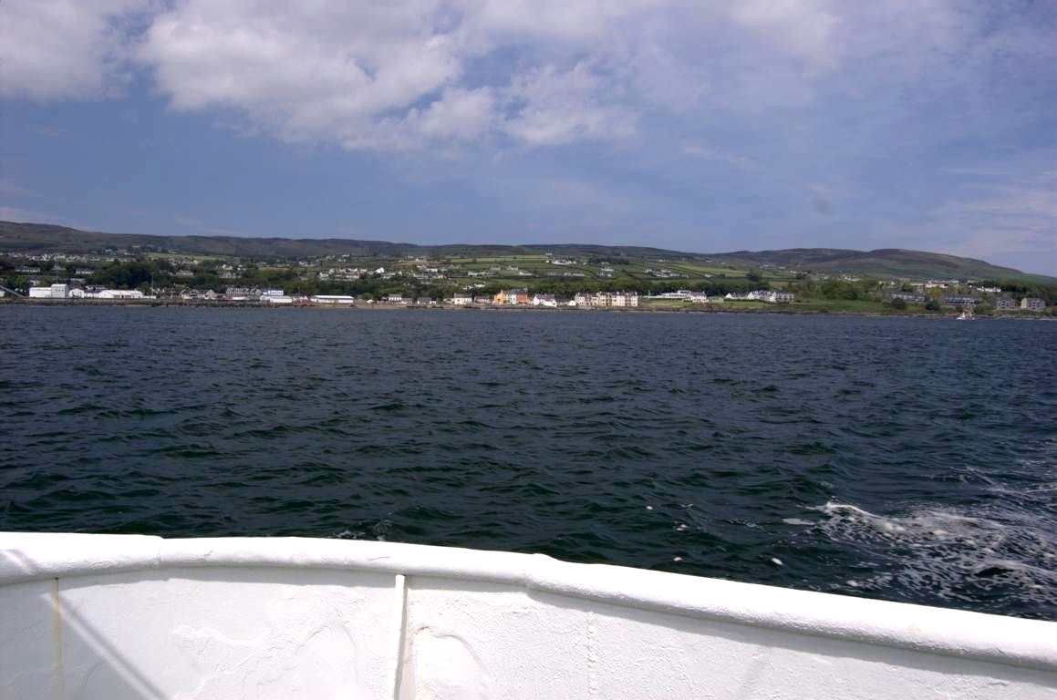 Auf der Fähre von Magilligan nach Greencastle Auf der Fähre von Magilligan nach Greencastle