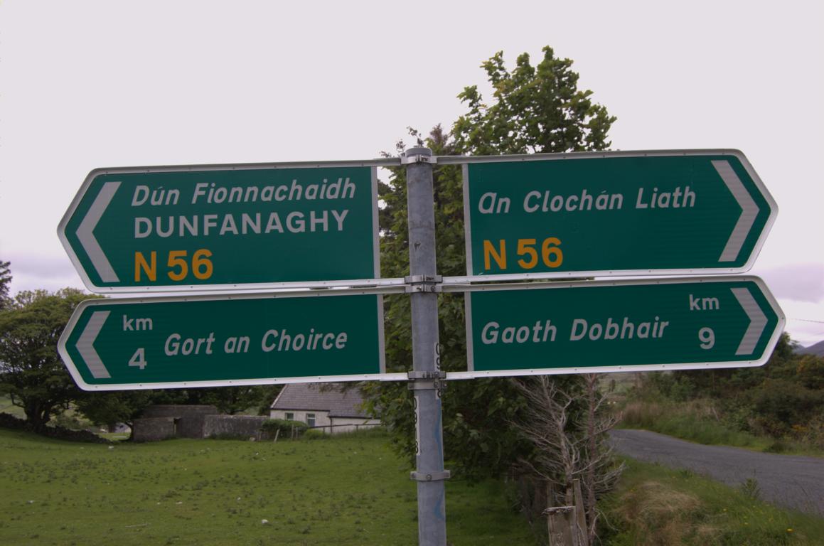 Unterwegs auf der N56 Unterwegs auf der N56