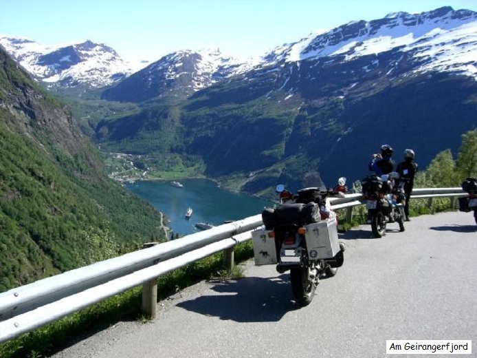 Blick auf den Geirangerfjord