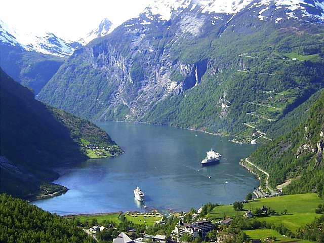 Blick auf den Geirangerfjord