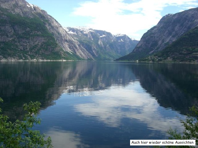 Blick auf den Fjord