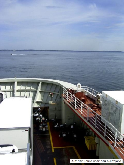 Auf der Fähre über den Oslofjord Auf der Fähre über den Oslofjord