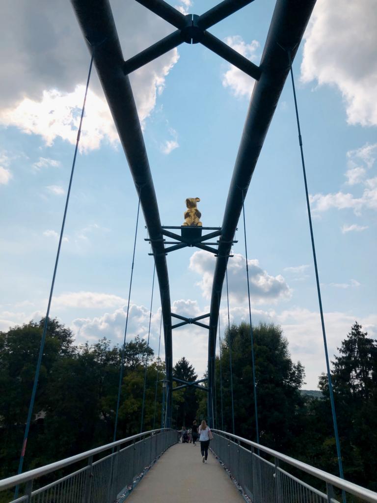 Weserbrücke mit Ratte Weserbrücke mit Ratte