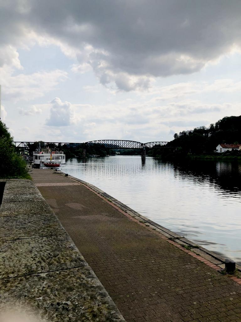 Blick auf die Weser bei Hameln Blick auf die Weser bei Hameln