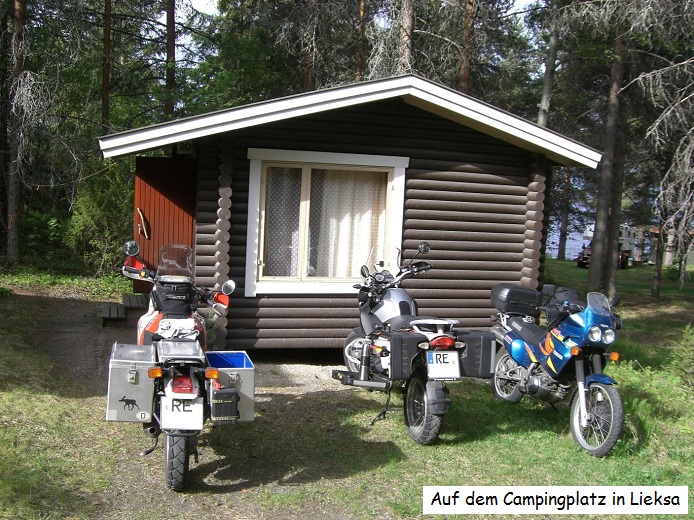 Hütte auf dem Campingplatz in Lieksa
