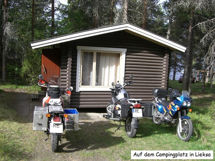 Hütte auf dem Campingplatz in Lieksa Hütte auf dem Campingplatz in Lieksa