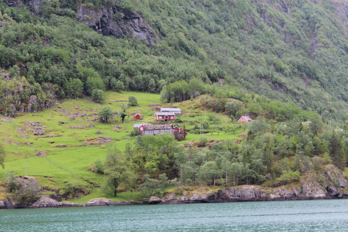 Fahrt durch den Nærøyfjord