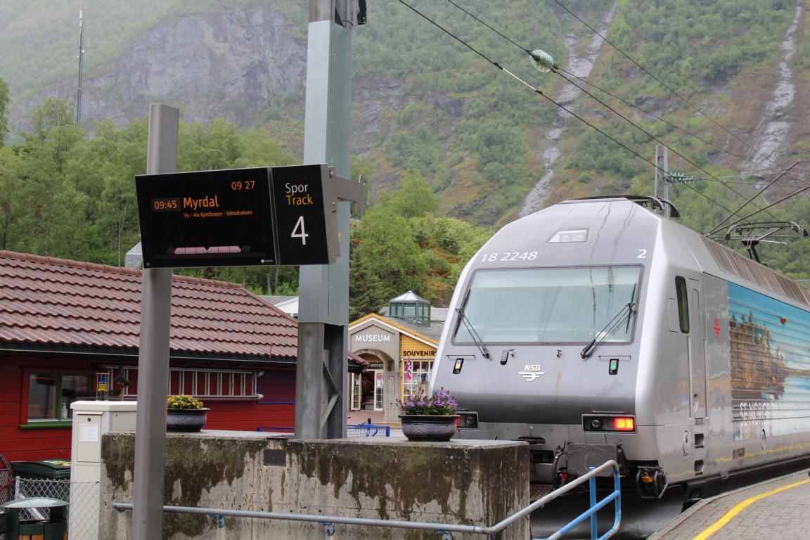 Am Bahnhof von Flåm