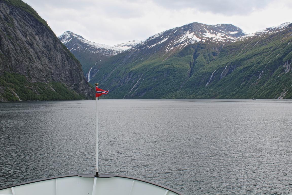 Fahrt durch den Geirangerfjord