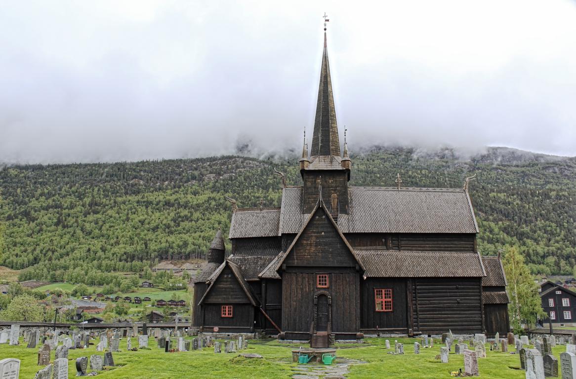 Stabkirche Lom Rückseite