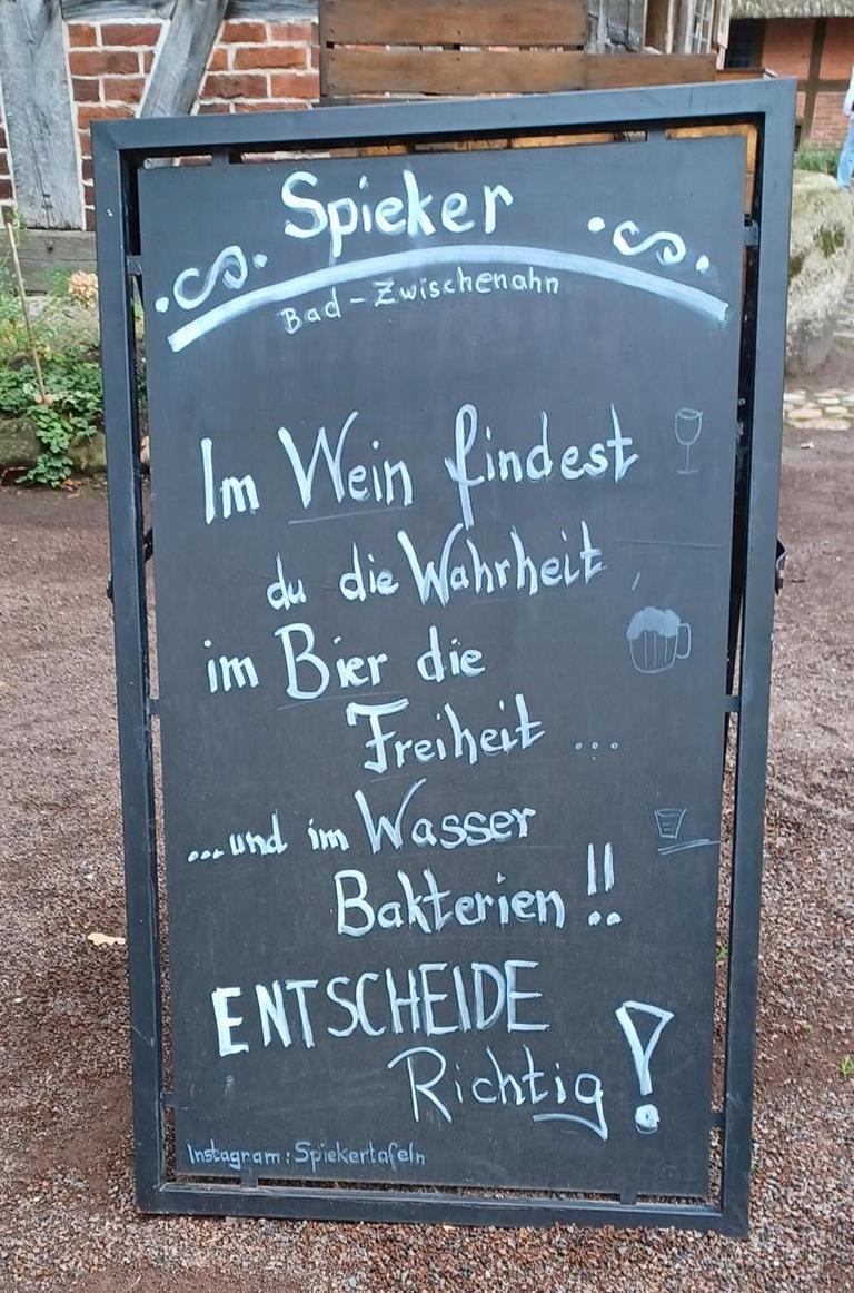Schild mit Spruch Schild mit Spruch