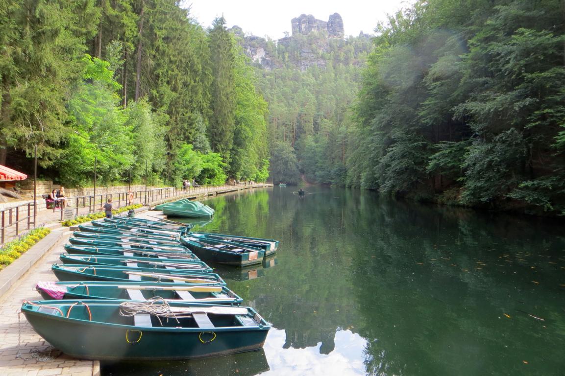 Boote auf dem Amselsee