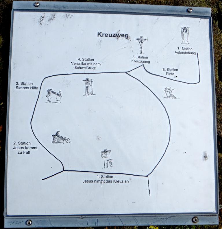übersicht Kreuzweg auf der Halde Brockenscheidt