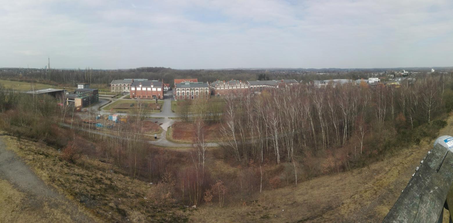 Aussicht vom Spurwerkturm auf der Halde Brockenscheidt