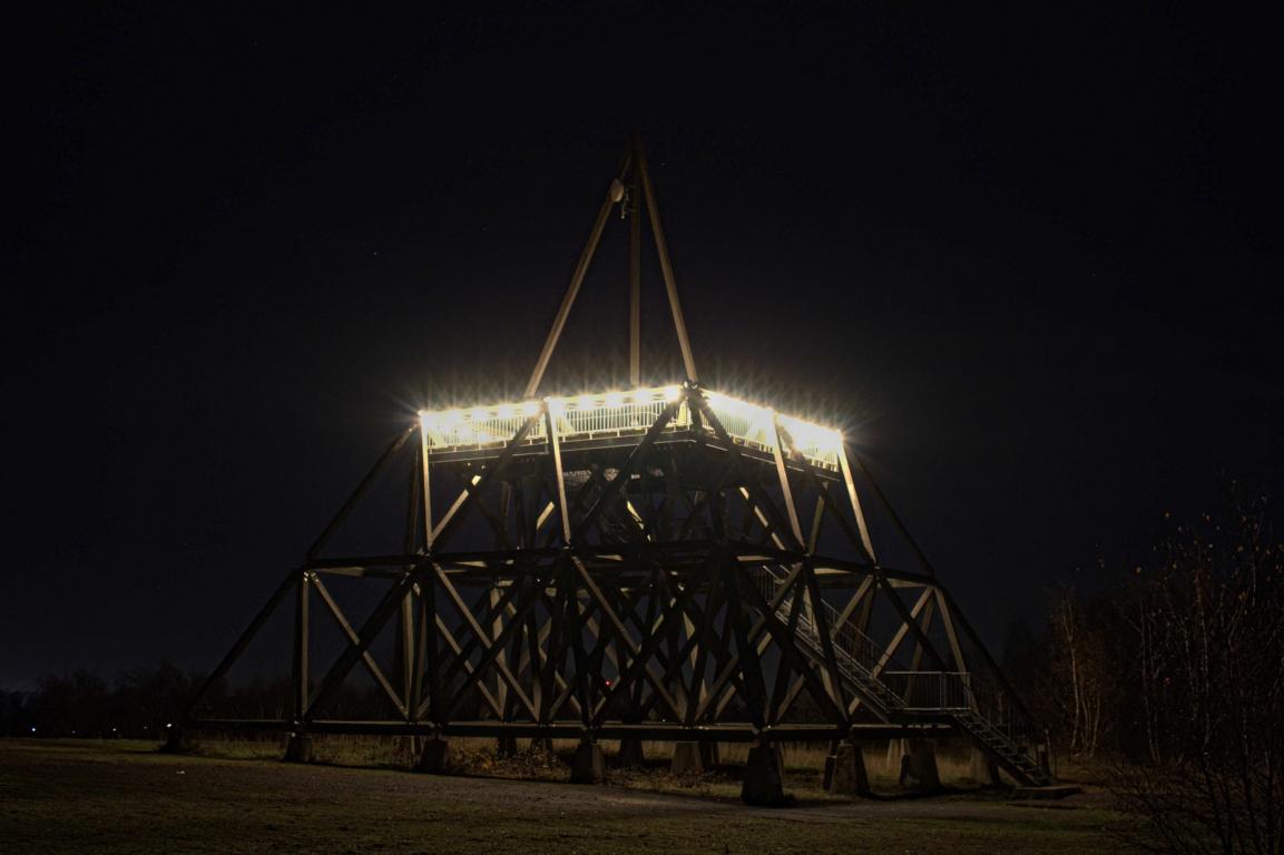 Aussicht vom Spurwerkturm auf der Halde Brockenscheidt