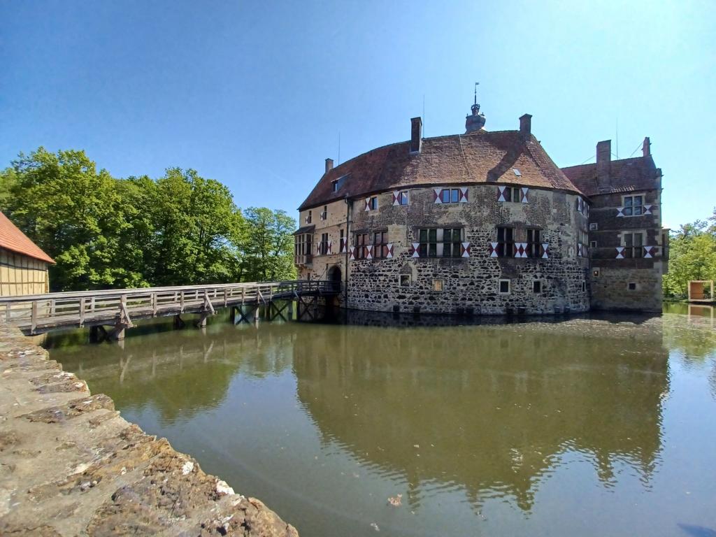 Blick auf Burg Vischering in Lüdinghausen Blick auf Burg Vischering in Lüdinghausen