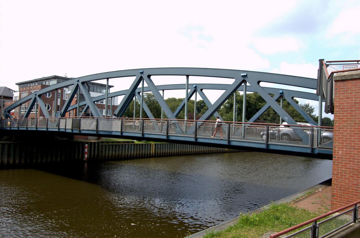 Die Hase-Hub-Brücke in Meppen Die Hase-Hub-Brücke in Meppen