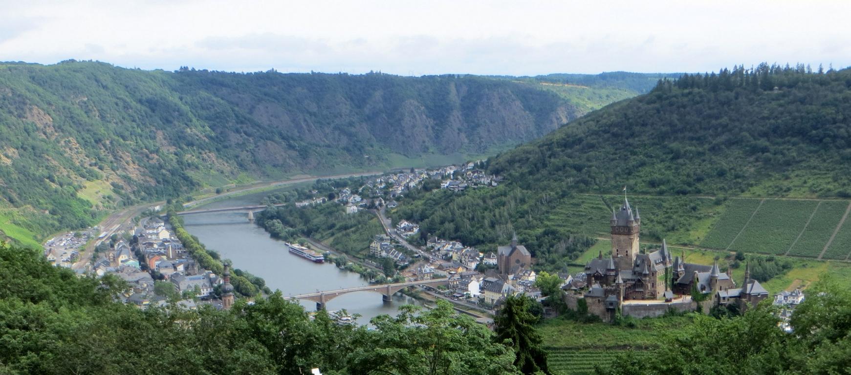 Blick auf Cochem an der Mosel