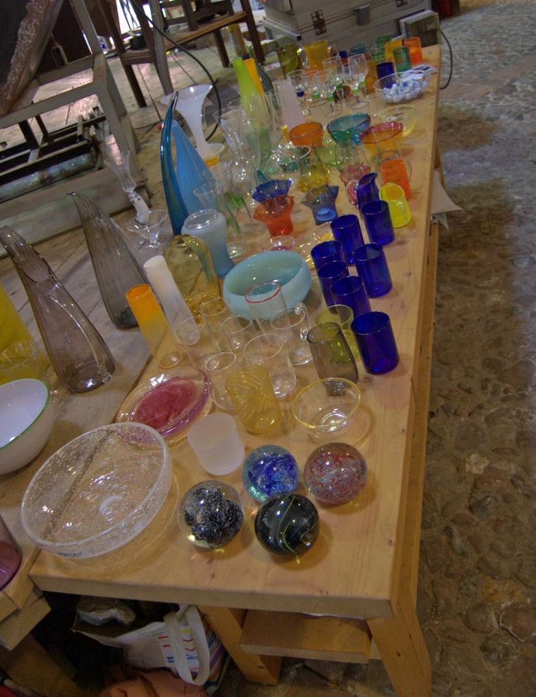 Verschiedene Glaswaren