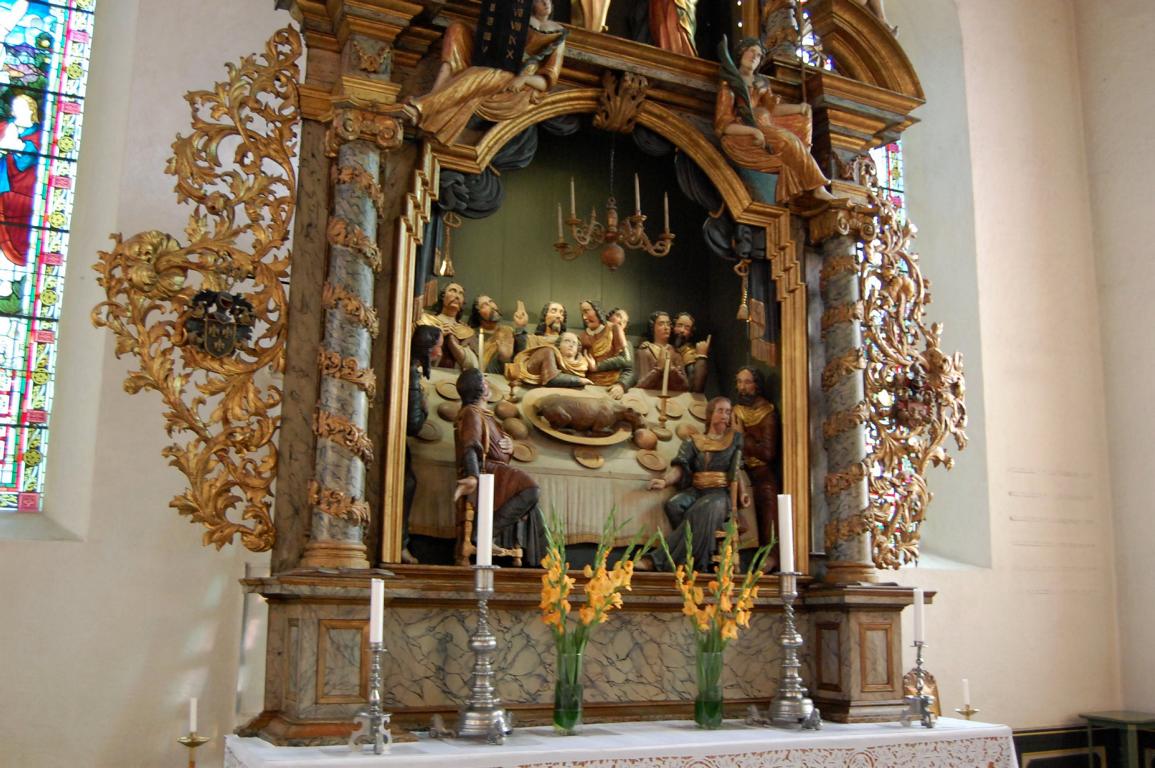 Der Altar mit dem Abendmahl Jesu