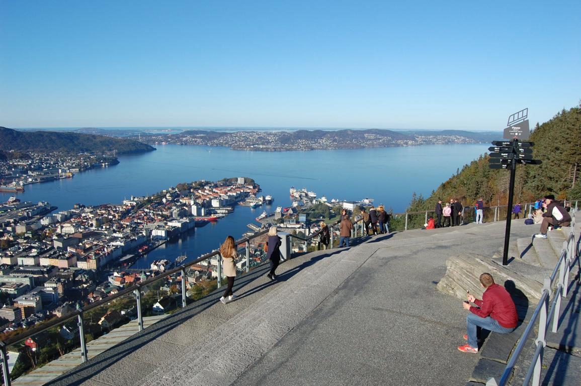 Aussicht vom Fløyen