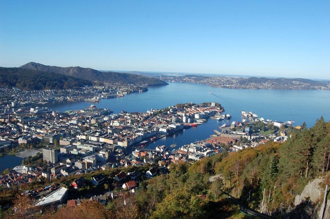 Aussicht vom Fløyen