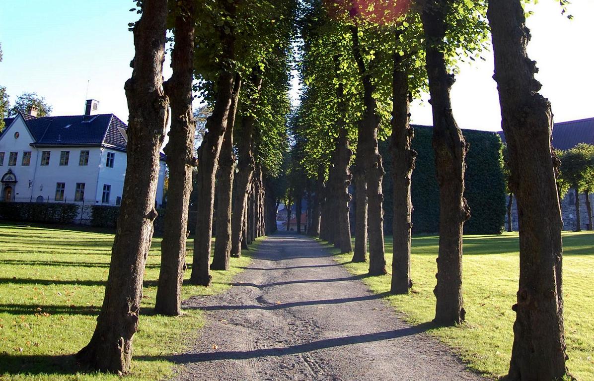 Im Park der Festung Bergenhus