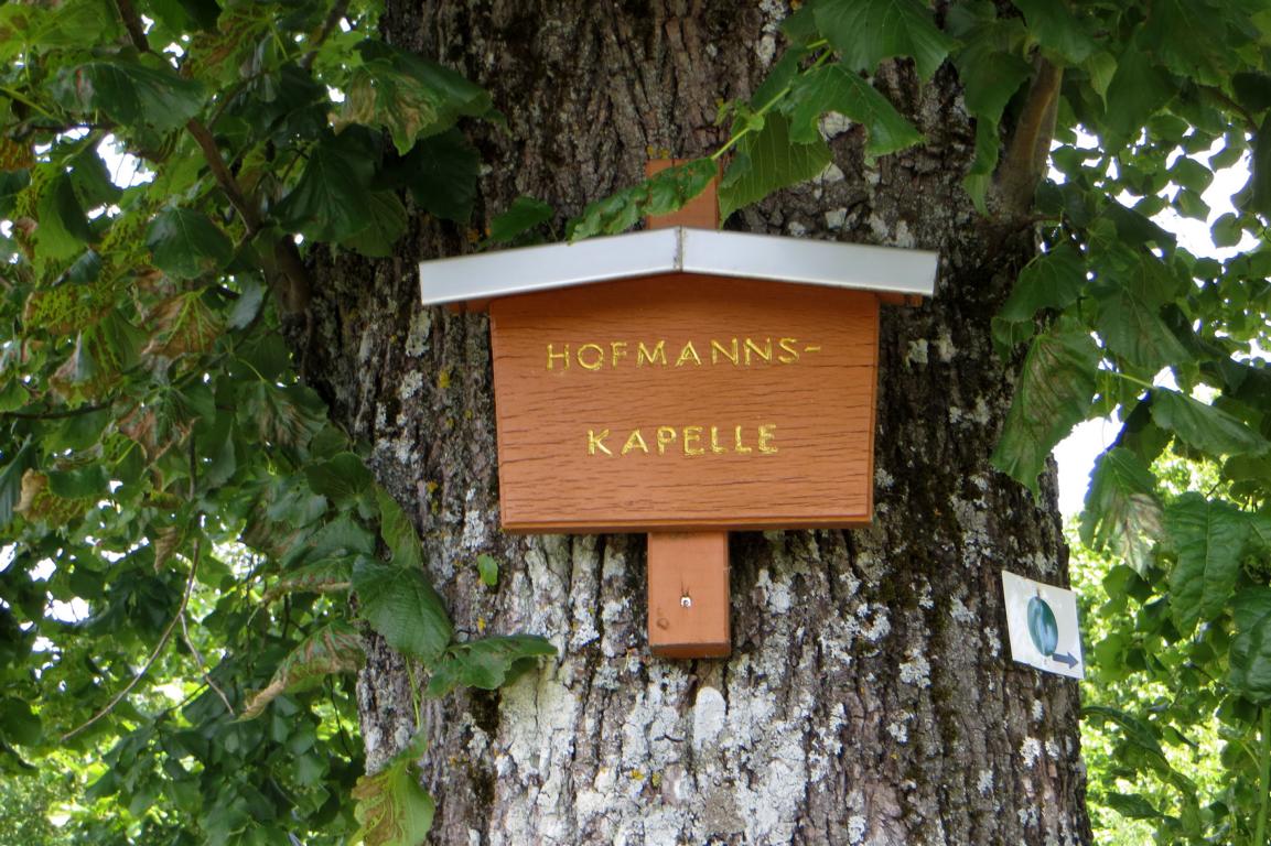 Schild Hofmanns-Kapelle