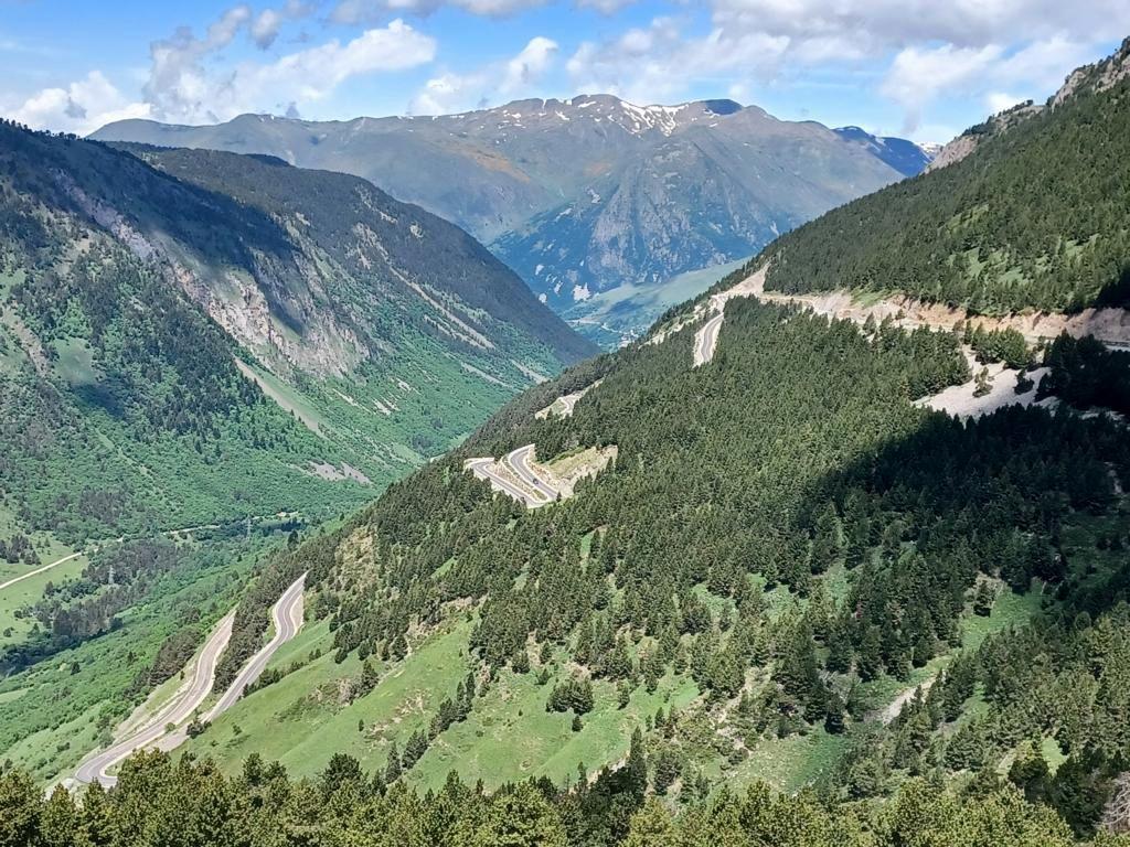 Aussicht vom Gebirgspass 'Bonaigua'