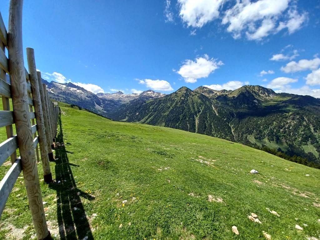 Aussicht vom Gebirgspass 'Bonaigua'