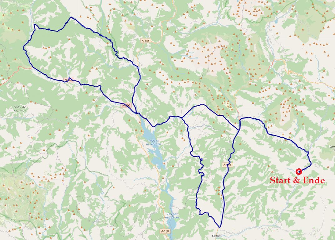 Übersicht erste Tour Übersicht erste Tour