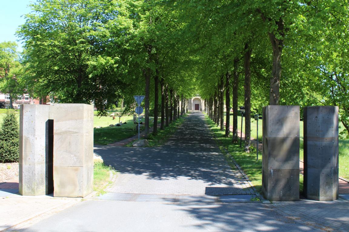 Sandsteinsäulen am Kloster Gerleve