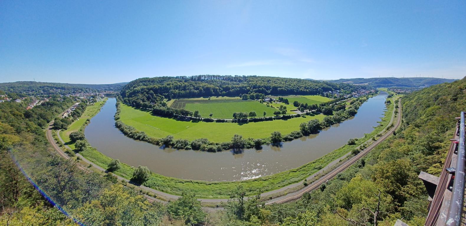 Aussicht vom Weser-Sky-Walk