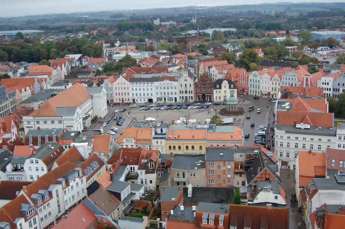 Blick vom Kirchturm St. Marien