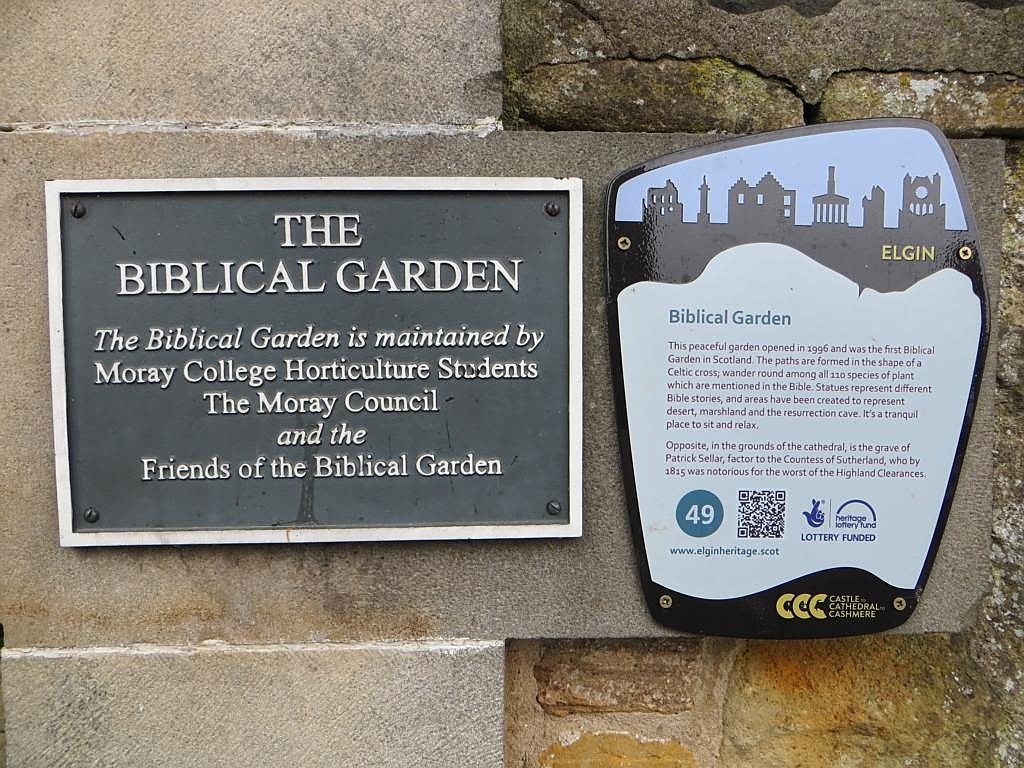 Der 'Biblical Garden' in Elgin