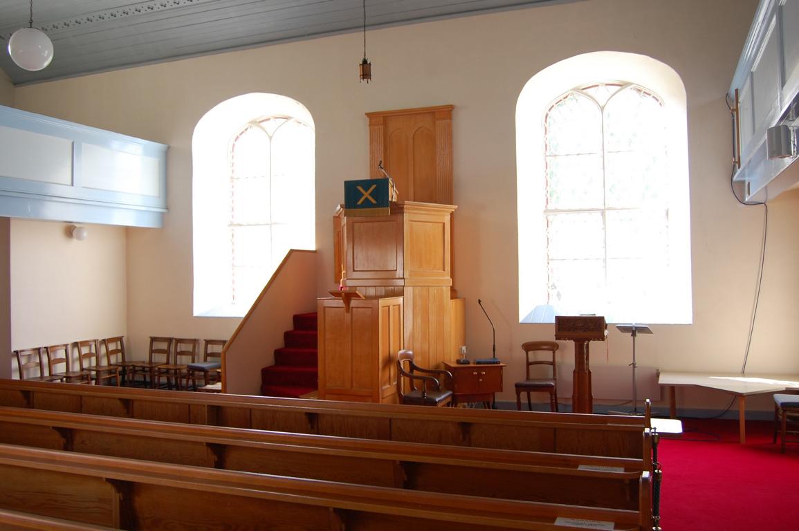 Die 'Plockton Free Church' ist innen recht schlicht gehalten