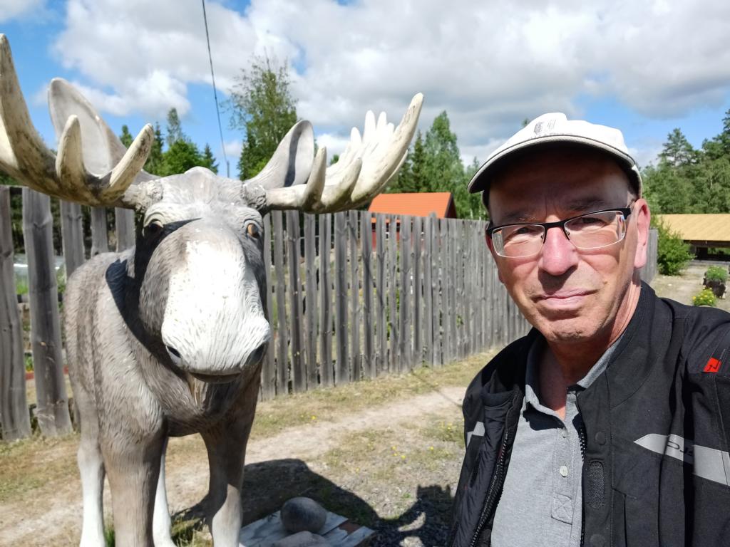 Selfie mit dem (Plastik-) Elch