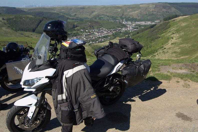 Aussicht an der 'Bwlch-y-clawdd Road'