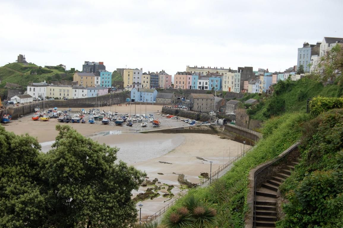 Tenby, ein beliebter Küstenort Tenby, ein beliebter Küstenort