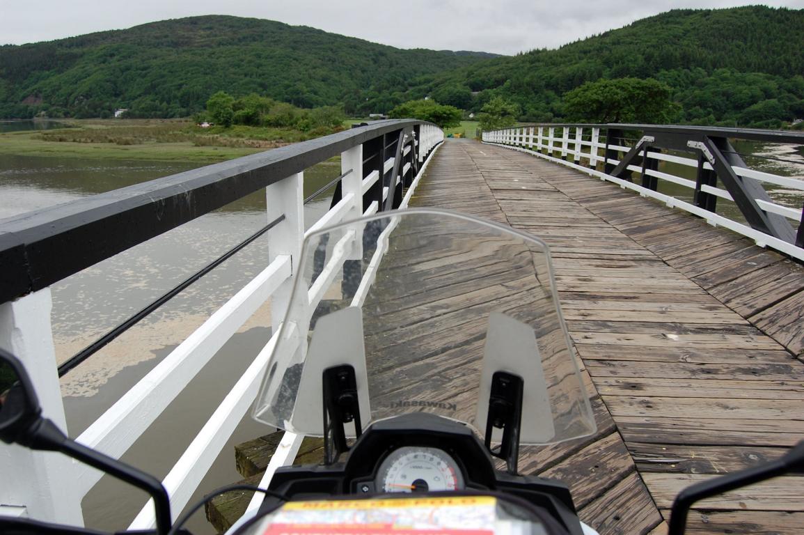 Holzbrücke bei Penmaenpool Holzbrücke bei Penmaenpool