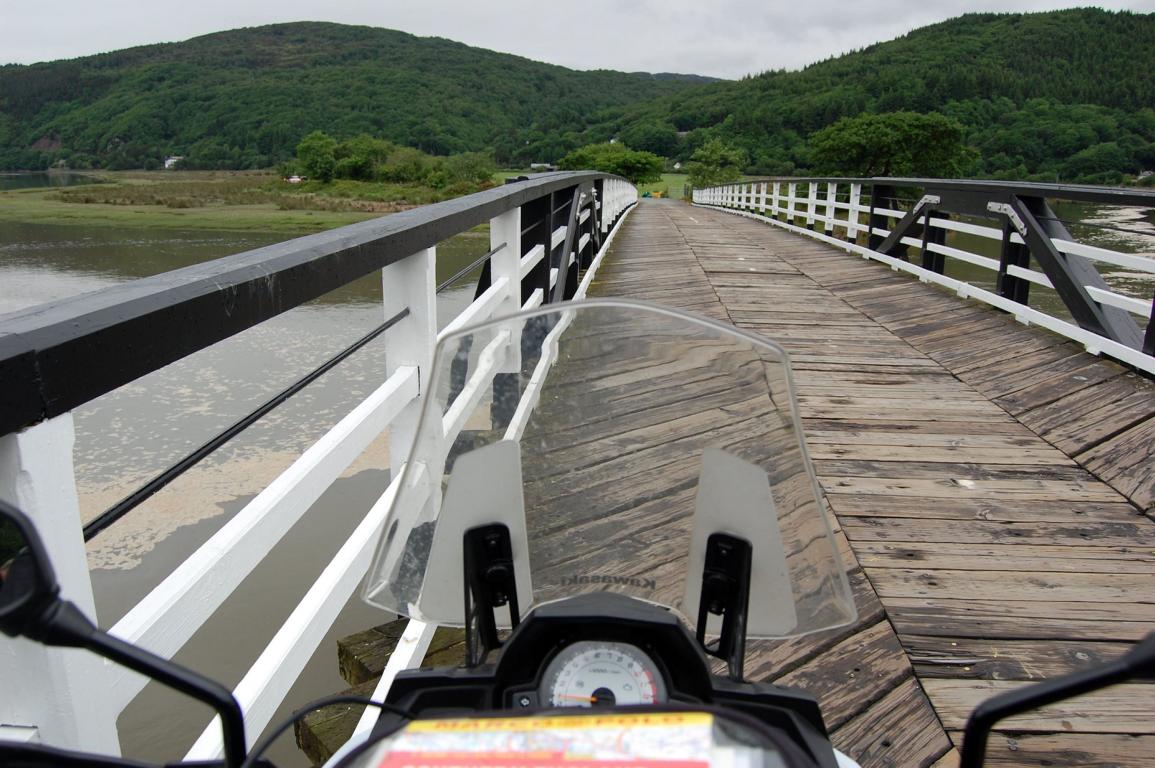 Holzbrücke bei Penmaenpool